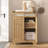 Coffee Bar Cabinet, Modern Farmhouse Buffet Sideboard  with Drawer and Adjustable Shelf