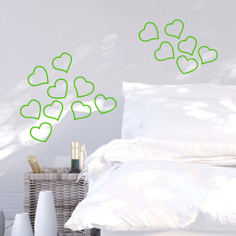 Abstract Wall Decal, Neon Green