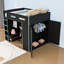 Lit mezzanine double en bois avec bureau intégré, port USB, éclairage DEL et tiroirs-1144545737