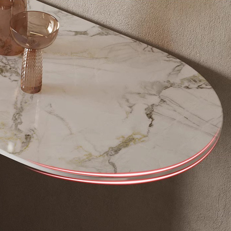 Console minimaliste de style italien, H 33,46 po x l 55,12 po x P 13,78 po, Doré