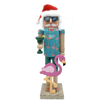 Casse-noisette 14 "Flamingo Claus