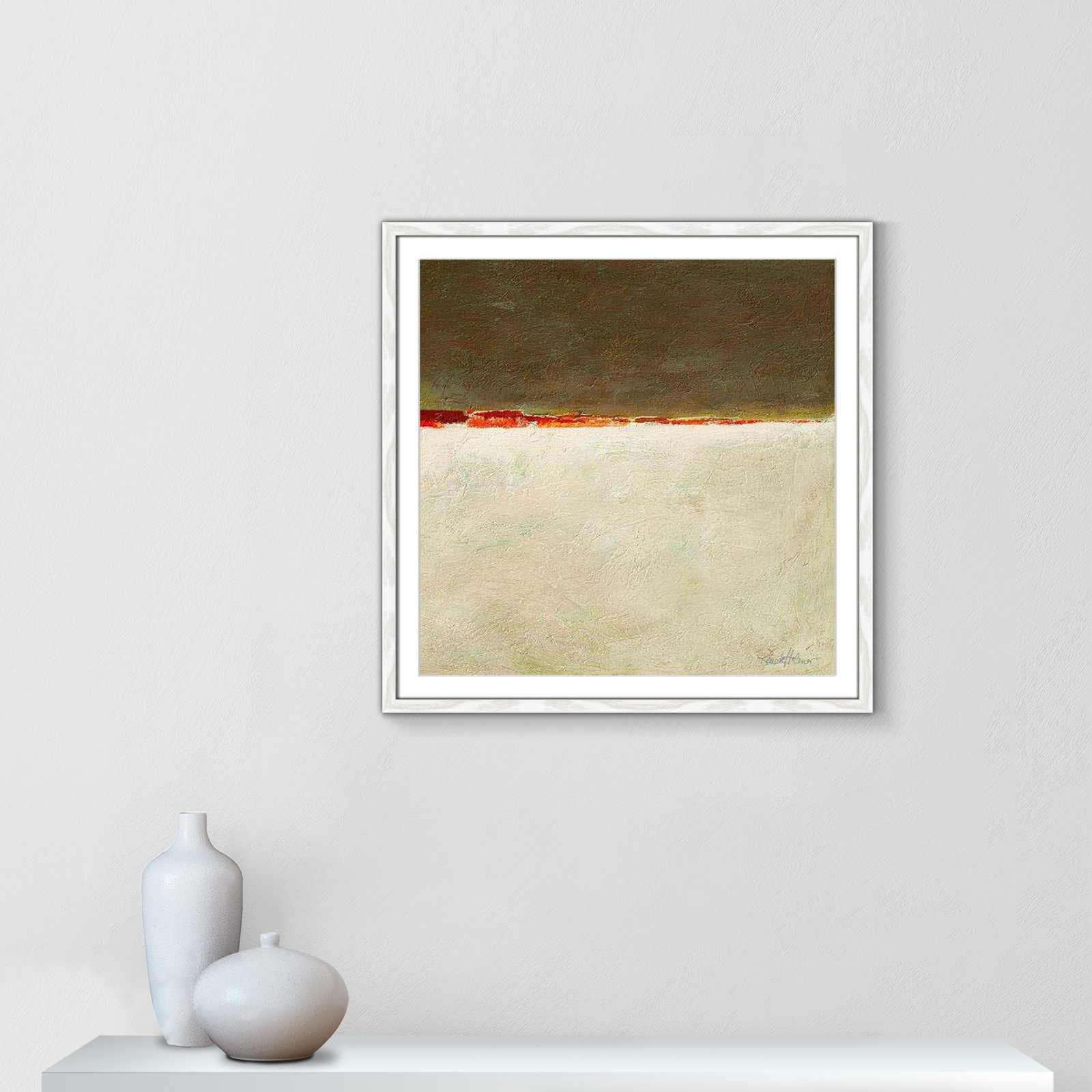 Rosalind I Print, 27.5" H x 27.5" W x 0.75" D, White Framed