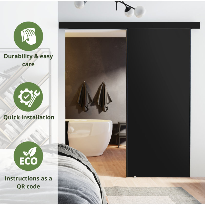 DOOR MARTI 1, 72cm x 205cm, Black