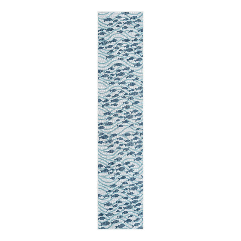 Tapis intérieur / extérieur d'extérieur Coastal, Tapis de couloir 2 pi 7 po x 12 pi