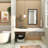 Metal Wall Mirror with Beaded Detailing-72058574