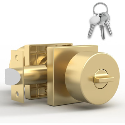 Poignées de porte intérieures réversibles avec rosette carrée Mega Handles Suana pour chambres à coucher, salles de bain et couloirs | Verrou d'intimité moderne en acier inoxydable