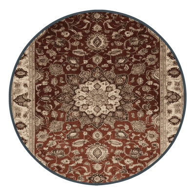 Machine Washable Persian Brown Area Rug