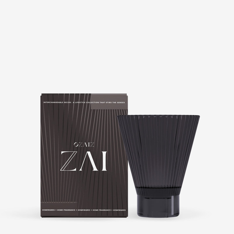 ZAI Candle - Cedar & Black Cherry, Charcoal