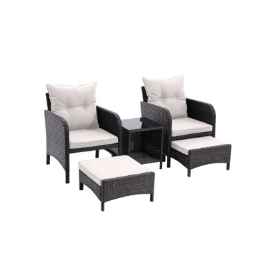 Sillsby 28.3'' Wide Reversible Steel Patio Sectional with Cushions