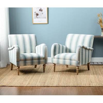 Lila 75 Cm Wide Coastal Farmhouse Armchair