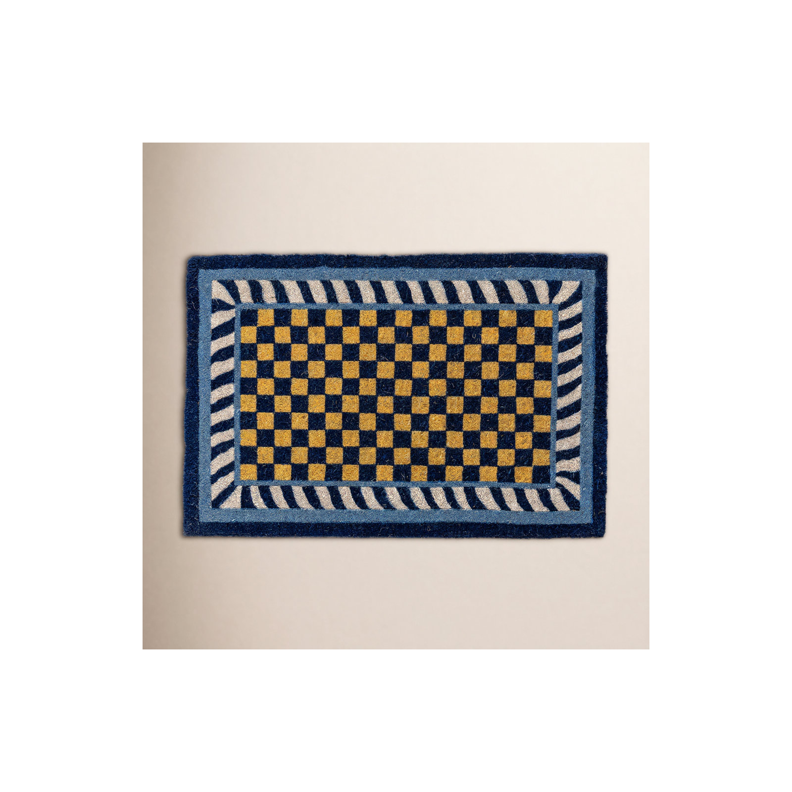 Royal Check Entrance Mat