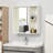 Kleankin Bathroom Medicine Cabinet With Mirror-1604435345