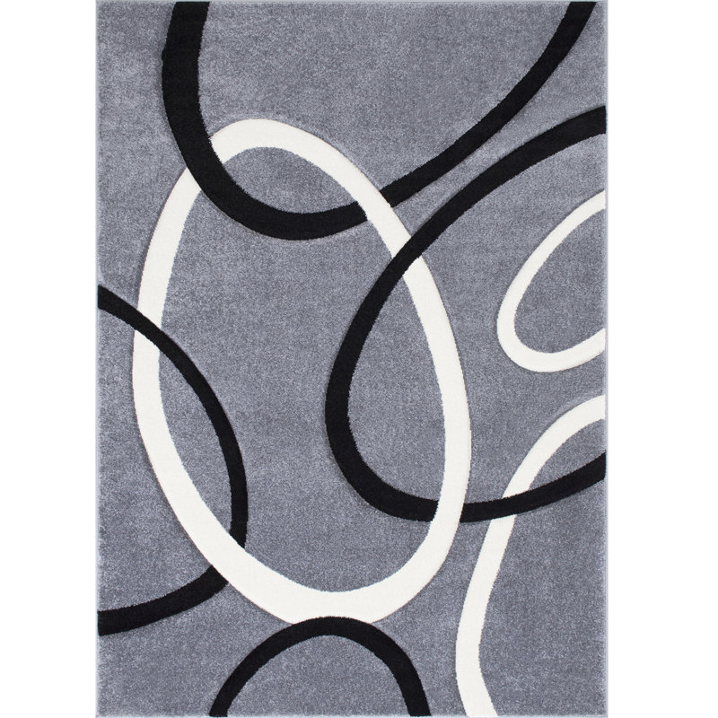 Geometric Indoor Rug, Rectangle 5'2" x 7'2"