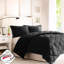 Très grand édredon très grand avec réversible 3M, noir, matelassé à losanges, duvet synthétique, 2 taies décoratives, antitaches, taille magnifique, style innovant-125444769