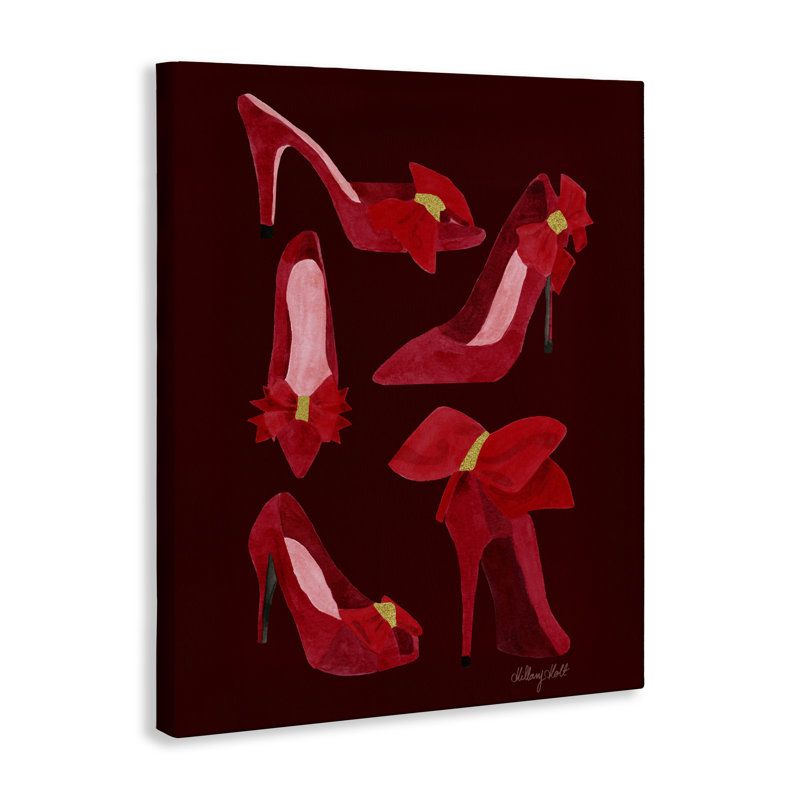 Chaussures Ruby Red, toile par Hillary Holt, H 20 po x l 16 po
