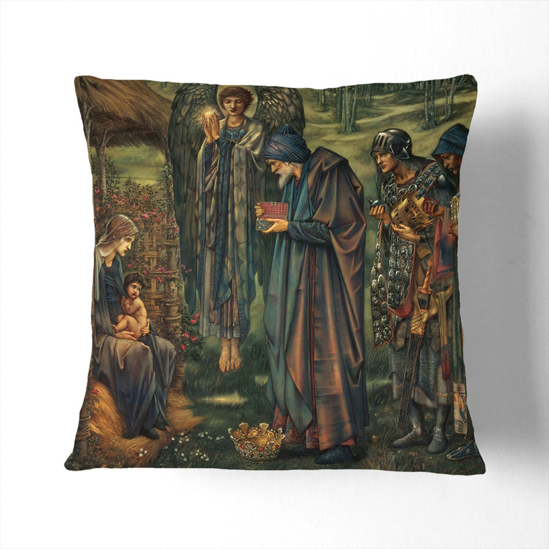 The Star of Bethlehem Scatter Cushion with Filling, 55cm H x 55cm W x 20cm D