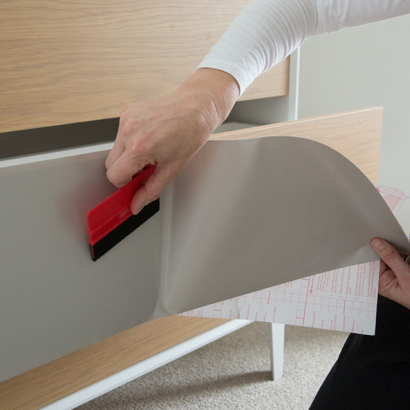 Lathan 2m x 67.5cm Peel & Stick Wallpaper Roll, Matt Grey