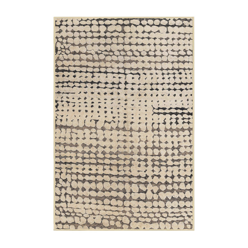 Tapis abstrait moderne 4384, Tapis de couloir 2 pi x 5 pi