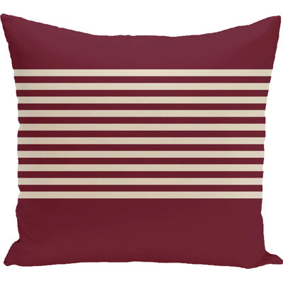 Striped Reversible Throw Pillow
