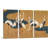 " Cranes By Follower Of Sakai Hoitsu " by Sakai Hoitsu 3 - Pieces Painting Print-55696779