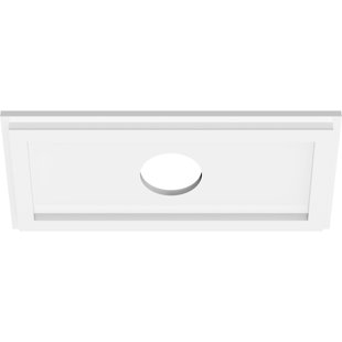 Diamètre intérieur de médaillon rectangulaire contemporain en PVC de qualité architecturale 3 po