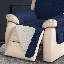 Housse matelassée et réversible pour fauteuil inclinable-50890287-50890888