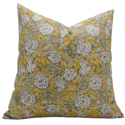 Bohemian Throw Pillow Covers 24X24 Inch Handmade Linen Decorative Pillows for Home Decor Rameshwaram