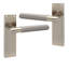 Golden Grace 4 Pair Victorian T-Bar Knurled Door Handle Antique Brass Finish with Spindle and Screws - 150 x 40mm