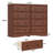 47 Inch Dresser for Bedroom, 8 Drawer Dresser with Large Drawers, Mid Century Modern Wide Wood Chest for Living Room, Hallway, Cherry Wood Color-577293714