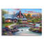 «Stone Bridge Cottage» par John Zaccheo, art en verre acrylique Wal-1481594443