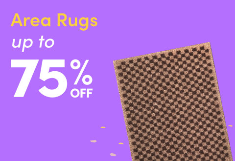 Area Rugs up to 75% off