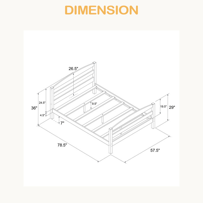 Lit plateforme Wood
