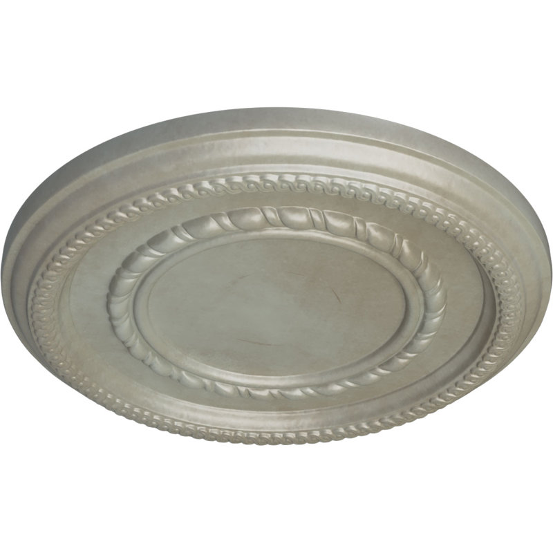 Médaillon de plafond fédéral H 12,625 po x l 12,625 po x P 1,125 po, Doré Flash