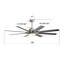 Ventilateur de plafond 66 pouces à profil bas en ABS avec lumières à intensité variable et moteur à courant continu réversible silencieux à 6 vitesses pour l'intérieur-335519475-335519477