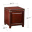 Table de bout avec rangement Newton