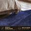 Tapis bleu marine fait à la main Plainsboro