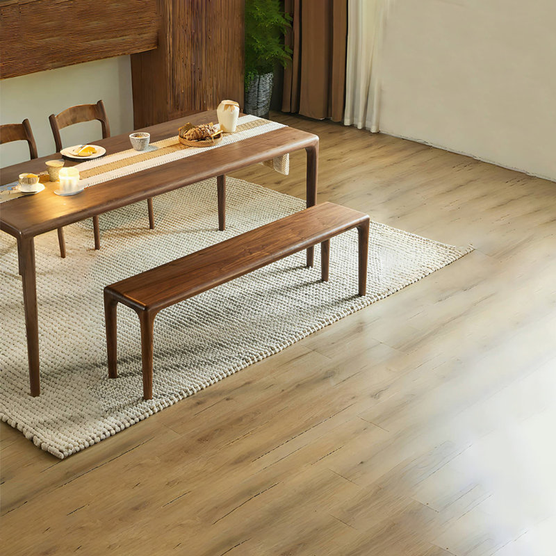 Banc en bois massif Sabiel, H 17,71 po x l 53,14 po x P 12,59 po