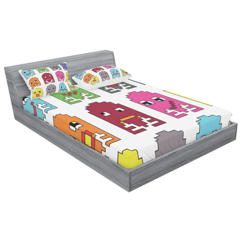 Microfiber Sheet Set, Queen Sheet Set with Fitted Sheet