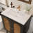 Balconera 24" Freestanding Rattan Bathroom Vanity With Ceramic Sink-1319871342