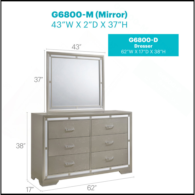 Commode Alana, champagne