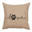 Coussin Wooded River Image - Love Paw - Lin océan-258291519