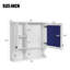 Armoire de rangement murale à miroir 30 po avec tablette réglable-979255524