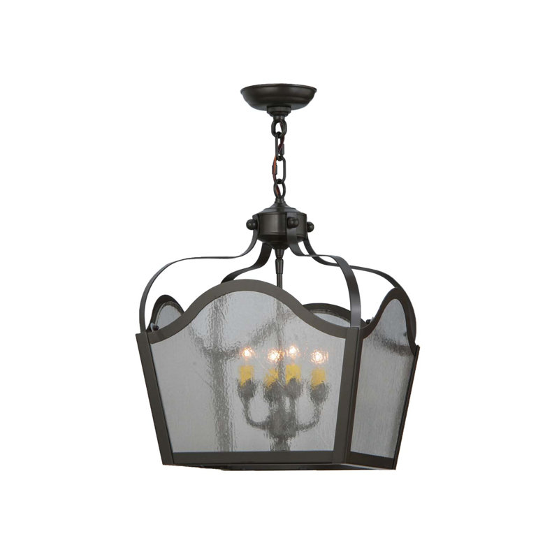 4 - Light Glass Chandelier