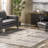 Sewell Abstract Machine Washable Runner Rug for Living Room Bedroom Dining Room Entryway Hallway Kitchen, Grey/Beige-1566370449