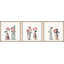 I Picked Peonies by Parvez Taj - 3 Piece Single Picture Frame Painting Set-1266747937