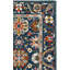 Tapis oriental en laine / coton touffeté à la main en vert / bleu / orange / jaune / rose / ivoire-1459335711