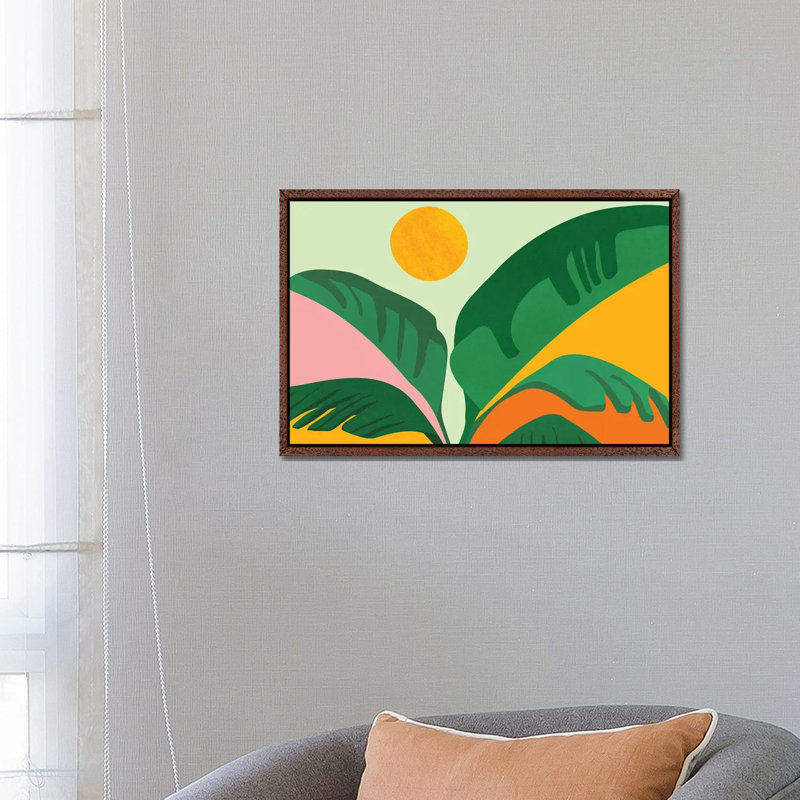 Things Are Looking up 1 Piece Wall Art on Canvas, 45.72cm H x 66.04cm W x 3.81cm D, Classic Brown Wood Floater Framed