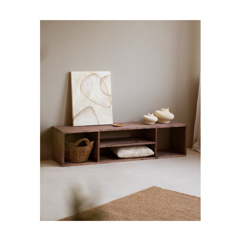 Media Unit Media Console, Walnut