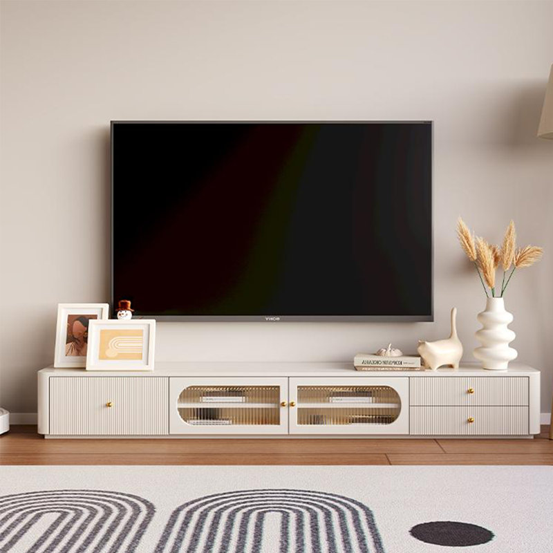 Meuble télé multifonctionnel de grande capacité, L 86,61 po
