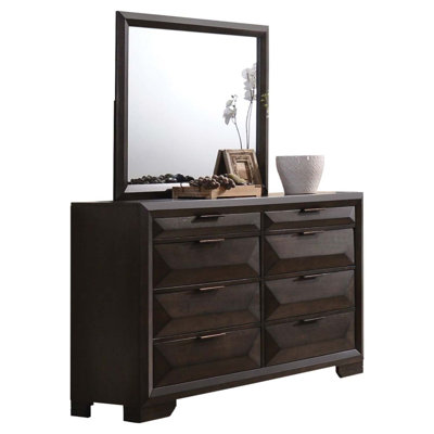 Merveille 39"x35" Mirror, Espresso Finish